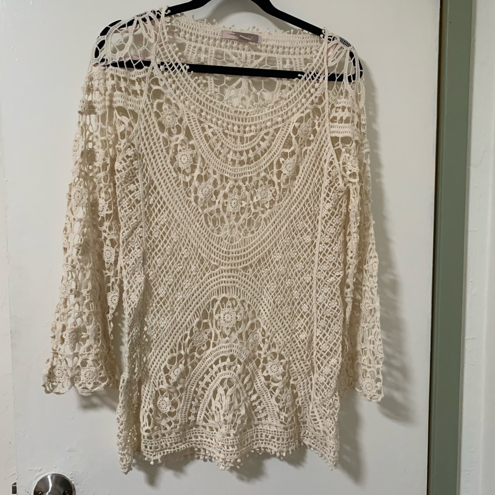 Crochet Style Swim Coverup